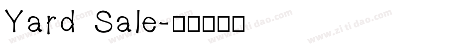 Yard Sale字体转换